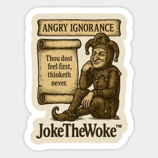 Angry Ignorance Sticker